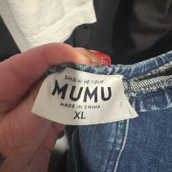 Show Me Your MuMu Blue Denim Jumpsuit - Picture 4 of 10